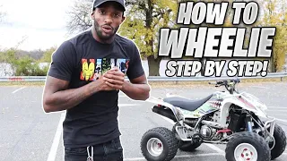 How to Wheelie a Fourwheeler Tutorial ( Step by Step ) | Sportatv | Lifewithcharlie.