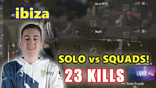Team Liquid ibiza - 23 KILLS - SOLO vs SQUADS! - Beryl M762 + Mini14 - PUBG