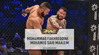 Mohammad Fakhreddine VS Mohamed Said Maalem | FREE MMA Fight | BRAVE CF 57