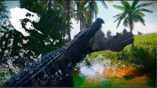 2 CROCS 1 POND !!!   The Isle Evrima Deinosuchus Gameplay