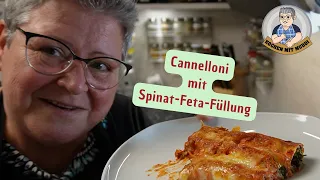 Cannelloni mit Spinat-Feta-Füllung