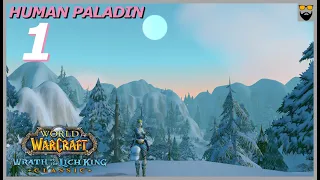 Let's Play WoW - Wrath of the Lich King Classic - Human Paladin - Part 1 - Fresh Start - Gameplay