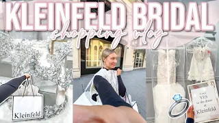 DRESS SHOPPING AT KLEINFELD BRIDAL! | Wedding Accessories, Veils, Haul + Try On | LN x NYC