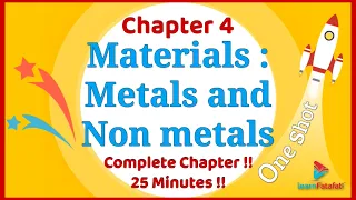 Class 8 Chapter 4 Materials : Metals and Non metals OneShot in 25 minutes !!! - LearnFatafat