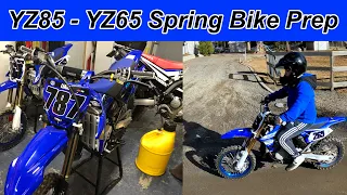 2021 YZ85 & YZ65 Shop Day Sunday Vlog