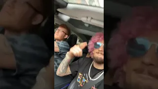 Sean O’Malley playing 6ix9ine’s music inside his car