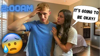 Panic Attack In The Middle Of The Night Prank On Girlfriend!! *Cute Reaction*