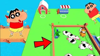 SHINCHAN Opened BIGGEST FARM to make MILLIONS in FARM MERGE with CHOP