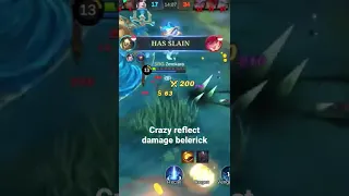 solo rank, crazy reflect damage belerick full video on my chanel #mobilelegends