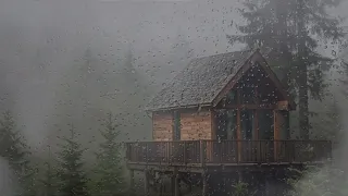 Rain Sound on the Roof for Deep Sleep - Rain Noise in the Forest for Sleep and Relaxation