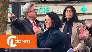 Conférence interdite : meeting de Rima Hassan et Mélenchon (18 avril 2024, Lille, France) [4K]