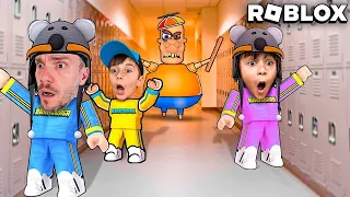 FUGA DA ESCOLA NO ROBLOX COM MARCOS E LAURA - Brancoala Games