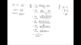 How to differentiate by first principle