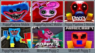 Poppy Playtime 1+2+3Mobile ,Minecraft Poppy 1+2+3 - Full Boss Poppy ,kissy , Daisy, Daddy, Mommy Log