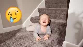 BABY FALLS OFF STAIRS