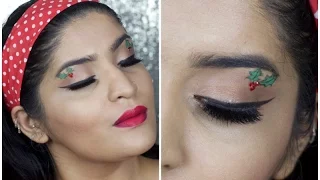 Cute Christmas Holly Makeup Tutorial | Easy And Affordable | 15 Day with NYX