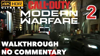 [4K HDR] Call Of Duty - Modern Warfare - Walkthrough - 02 - Picadilly [No Commentary]