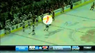 Olli Jokinen Hit On Wojtek Wolski (November,17,2010)