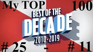 My Top 100 Best Movies of the Decade 2010-2019 #25 - #11