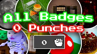 All Badges You Can Get With 0 PUNCHES! | Ability Wars