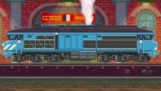 Тепловоз CC 72000 Train Simulator 2D #7 Французский Поезд на Машинки Кида