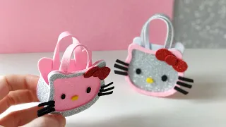 DIY Miniature Hello Kitty Bag 💖 Foam sheet craft ideas.