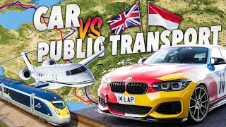 Racing My Friend 1,000 miles to Monaco | 730BHP M140i vs Public Transport