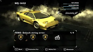 Lamborghini Diablo SV | Sounds After Upgrades | NFS MW 05