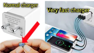 How To Make Fast Charger || fast charger for kaise banaye || charging faster on android