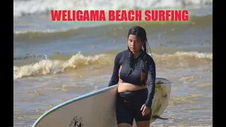 WELIGAMA BEACH SURFING 01 NOVEMBER 2023 @surfyogaretreats