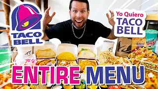 Eating the Entire Taco Bell Menu (10,000 Calorie Challenge)