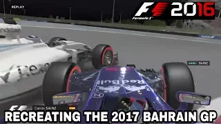 F1 2016 GAME: RECREATING THE 2017 BAHRAIN GRAND PRIX