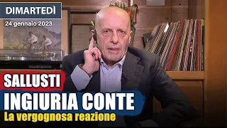 Alessandro Sallusti ingiuria in diretta tv Giuseppe Conte 😱