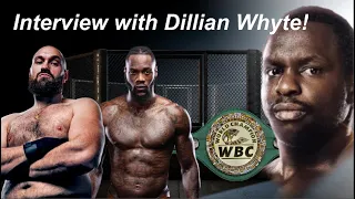 EXCLUSIVE: Dillian Whyte - Tyson Fury in MMA Cage, Deontay Wilder, Luis Ortiz, WBC, and who's next!!