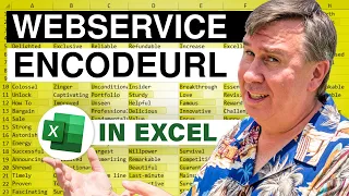 Excel - =ENCODEURL, =WEBSERVICE, =FILTERXML: Episode 1599