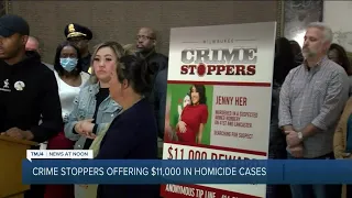 Crime Stoppers offering $11K to help solve Milwaukee homicide cases