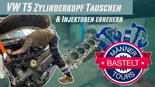 VW T5 - Zylinderkopf & Injektoren tauschen -  Männertours bastelt