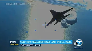 Pentagon releases new video of Russian jet dumping fuel on US drone
