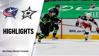 Blue Jackets @ Stars 3/6/21 | NHL Highlights