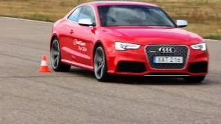 2014 Audi RS5 (450 PS)  Brutal acceleration and in handling course(pure sound)