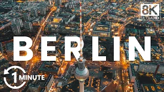 EXPLORE BERLIN in UNDER 1 minute - TOP sightseeing spots in true 8K Ultra HD