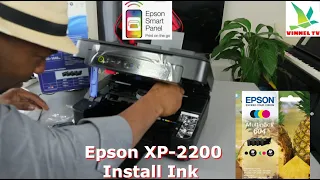 How to Install Ink Cartridges on Epson Printer Epson XP-2200 Wireless Printer