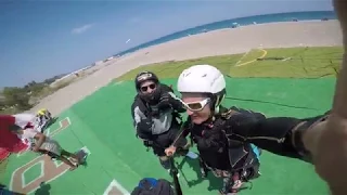 Paragliding from 2365m at Antalya - Landing