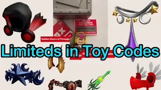 Recolors of Limiteds in Roblox Toy Codes [Collector’s Guide]