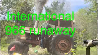 Runaway international 966 diesel tractor