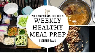 Weekly Healthy Meal Prep Plan For busy moms/bachelors/beginners In Tamil&English