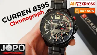 CURREN M8395 Chronograph Sport Watch│Curren Watch Review│Subtitles