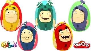 5 Ovos Surpresas de Oddbods em Português Brasil de Massinha Play Doh