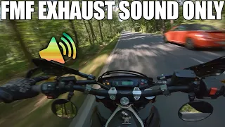 FMF RAW Sound - No Wind Noise! - Husqvarna 701 Supermoto