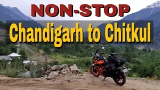 Chandigarh to Chitkul Non Stop | Spiti Ride ep 2 | Most Dangerous Road | KTM Duke 390
